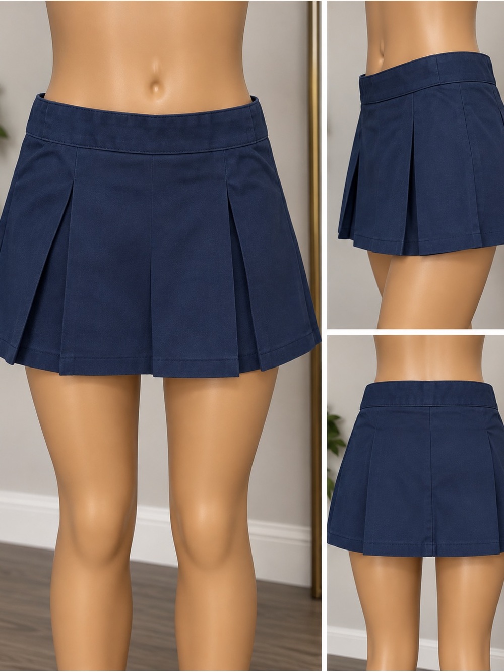 Cat & Jack Navy Pleated Skirt